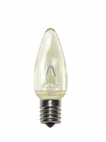 C9 SMD LED SUN WHITE RETROFIT SMOOTH BULB 25 PACK
