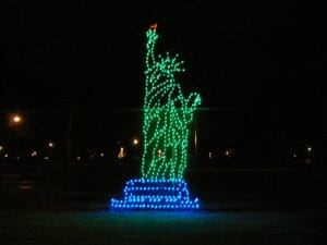 20' Statue Of Liberty Holiday Light Display