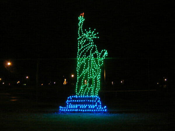20' Statue Of Liberty Holiday Light Display