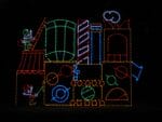 12' Animated Toy Factory Holiday Light Display