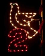 ' Twelve Days Of Christmas - Day 2 Pole Mount Holiday Light Display