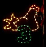 5' Twelve Days Of Christmas - Day 3 Pole Mount Holiday Light Display