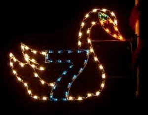 5' Twelve Days Of Christmas - Day 7 Pole Mount Holiday Light Display