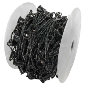 PRO-GRADE® MEDIUM BASE TWISTED WIRE LIGHT STRINGS WITH 18 INCH SPACING