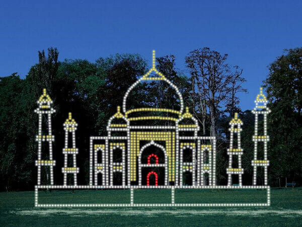 18' Taj Mahal Holiday Light Display