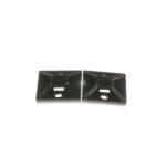 1 1/8" Black Wire Tie Mount 100 Pack