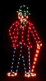 YULETIDE MAN WITH CANE