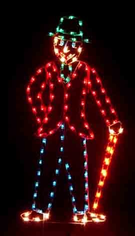 YULETIDE MAN WITH CANE