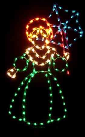 YULETIDE WOMAN W/UMBRELLA