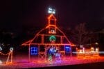 25' Blacksmith Barn Scene Holiday Light Display
