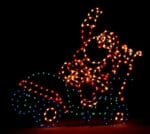 SANTA ON GOLF CART