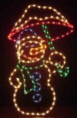 SNOWMAN WITH UMBRELLA