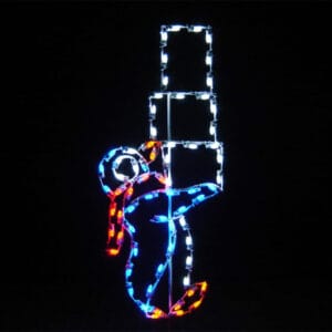 PENGUIN WITH ICE BLOCKS Holiday Light Display