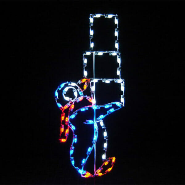 PENGUIN WITH ICE BLOCKS Holiday Light Display