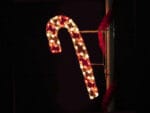 4' Silhouette Candy Cane Holiday Light Display