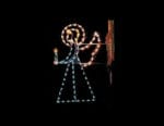 6' Silhouette Angel Holiday Light Display