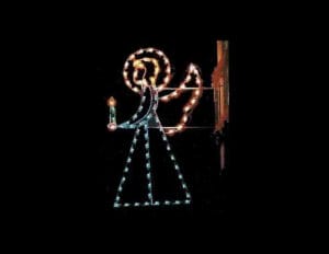 6' Silhouette Angel Holiday Light Display