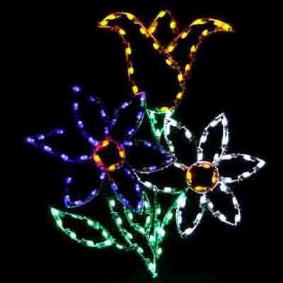 FLOWER CLUSTER HOLIDAY DISLAY