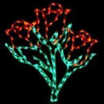 5.5' Rose Cluster Holiday Light Display