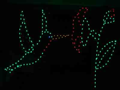 8' Animated Hummingbird Holiday Light Display