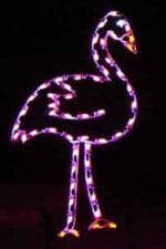 5' Flamingo Holiday Light Display