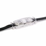 RGB Clear Pebble with Black Wire