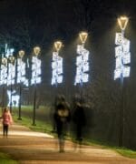 5' Spiral Pole Mount Holiday Light Display