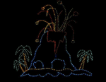 18' Animated Volcano Holiday Light Display
