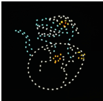 6' Animated Baby Dinosaur Holiday Light Display