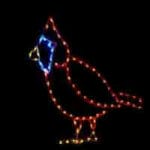 6' Cardinal Holiday Light Display