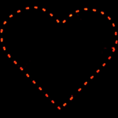 4' Heart Holiday Light Display