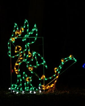 6' Baby Dragon Holiday Light Display