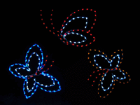 8' Butterfly Cluster Holiday Light Display