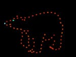 6' Walking Bear Holiday Light Display