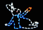 3.5' Sitting Bunny Holiday Light Display