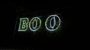 3' Boo Sign Halloween Light Display
