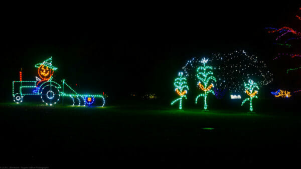 10' Jack-O-Lantern Farmer Halloween Light Display