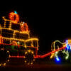 10' Animated Horse and Wagon Halloween Light Display