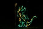 6.5' Animated Baby Dragon With Smoke Holiday Light Display