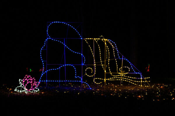 12' Waterfall Holiday Light Display