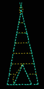 12' Tepee Holiday Light Display