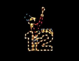 8' Twelve Days Of Christmas - Day 10 Holiday Light Display
