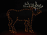 7' Moose Holiday Light Display
