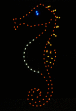 8' Seahorse Holiday Light Display