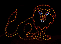 5' Lion Holiday Light Display