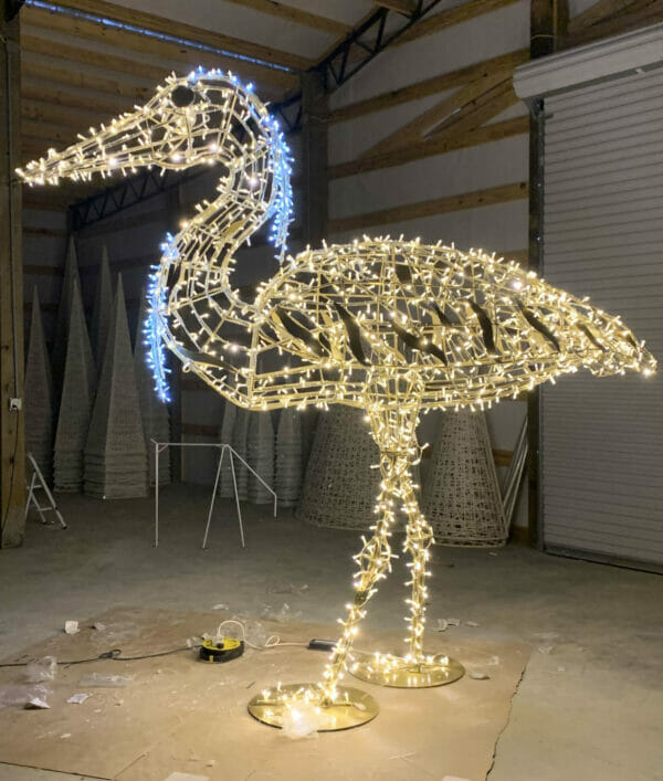 3D CRANE CUSTOM HOLIDAY LIGHT DISPLAY