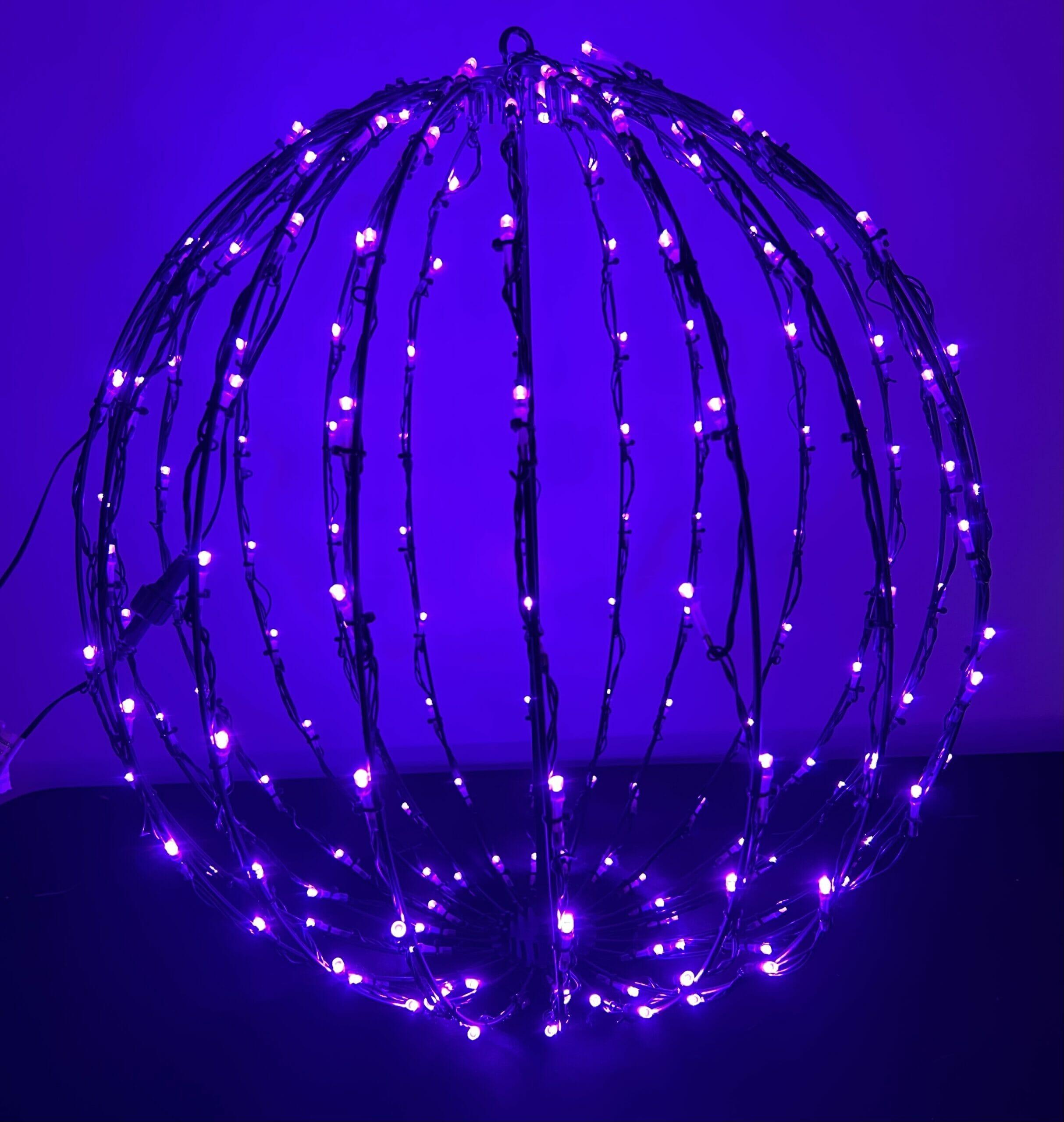 Purple LED Light Sphere