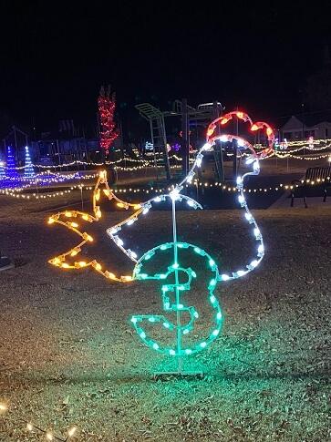 8' Twelve Days Of Christmas - Day 3 Holiday Light Display