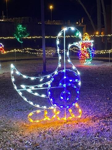 8' Twelve Days Of Christmas - Day 6 Holiday Light Display