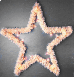 3' 5 Point Star Commercial Garland Tree Topper